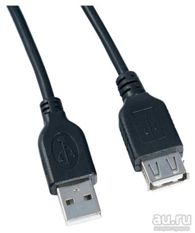 Лот: 14589765. Фото: 1. Кабель удлинитель USB2.0 вилка-розетка... Шлейфы, кабели, переходники