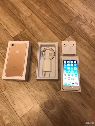Лот: 14031627. Фото: 1. iPhone 7 128gb Gold. Смартфоны