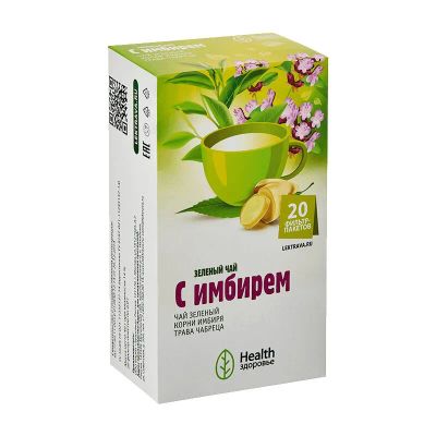 Лот: 23731018. Фото: 1. Здоровье Health Чай зеленый с... Лекарства