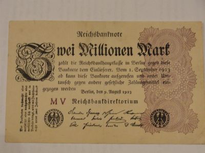 Лот: 3459309. Фото: 1. 2 миллиона марок Германия 1923... Германия и Австрия