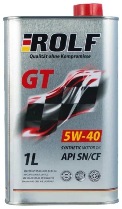 Лот: 16675057. Фото: 1. Масло ROLF GT 5W-40, API SN/CF... Масла, жидкости