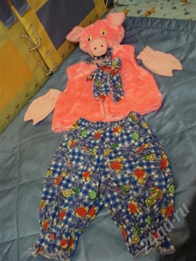 Лот: 604303. Фото: 1. новогодний костюм "Хрюша" 4-7... Другое (дети растут)
