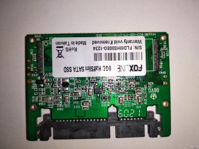 Лот: 7949511. Фото: 1. SSD 8gb half slim sata foxline. SSD-накопители