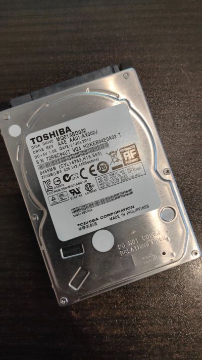 Лот: 17543128. Фото: 1. Toshiba MQ01ABD032 320Gb Для ноутбукахард... Жёсткие диски (HDD)