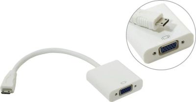 Лот: 11294635. Фото: 1. Переходник Minihdmi (M) -) Vga... Другое (сетевые устройства)