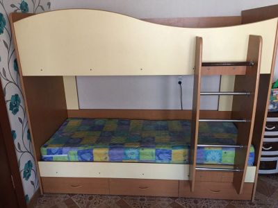 Лот: 11434645. Фото: 1. Кровать двухярусная. Детские кровати и кроватки