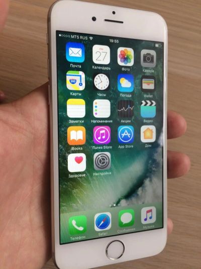 Лот: 9086856. Фото: 1. iPhone 6 16gb Silver. Оригинал... Смартфоны