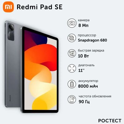 Лот: 21078786. Фото: 1. Планшет Xiaomi Redmi Pad SE 4... Планшеты