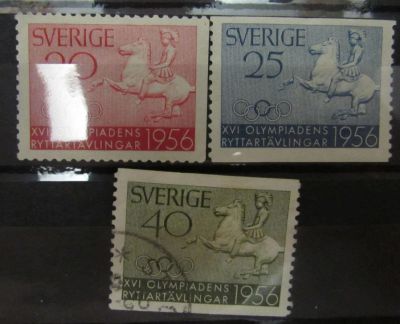 Лот: 11397832. Фото: 1. Швеция 1956 Летние Олимпийские... Марки