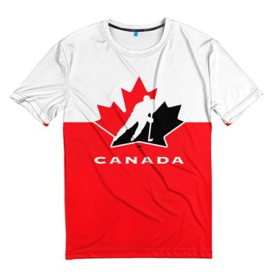 Лот: 11691644. Фото: 1. Мужская футболка 3D "Team Canada... Футболки