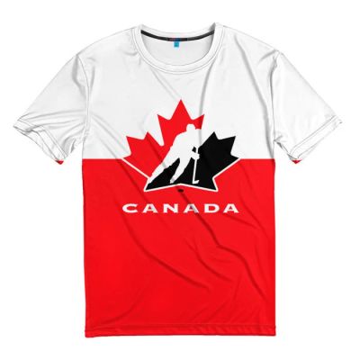 Лот: 11691644. Фото: 1. Мужская футболка 3D "Team Canada... Футболки, поло