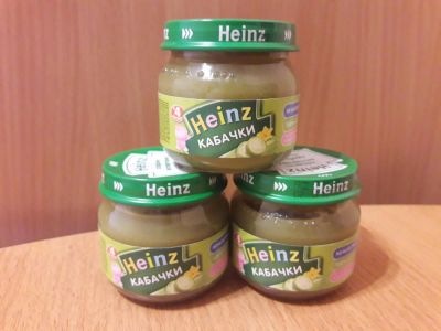 Лот: 10521066. Фото: 1. Детское питание Heinz, кабачки. Детское питание