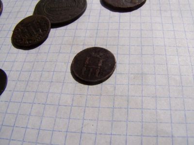 Лот: 8089059. Фото: 1. Денежка Николая 1 1854 года, ем... Россия до 1917 года