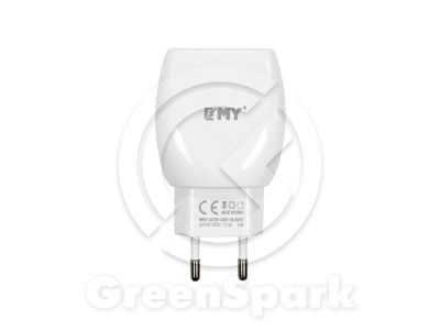 Лот: 13960435. Фото: 1. СЗУ EMY MY-221 блок 2USB (2,4A... Зарядные устройства, блоки питания, адаптеры сетевые для смартфонов