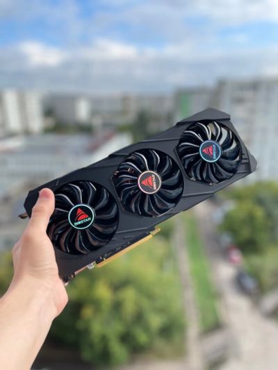 Лот: 20912564. Фото: 1. Видеокарта rx 5700xt biostar 8gb. Видеокарты