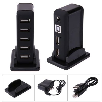 Лот: 12023875. Фото: 1. Активный USB-хаб 7 портов с дополнительным... USB хабы