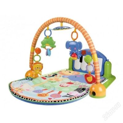 Лот: 2876976. Фото: 1. Развивающий коврик с пианино Fisher-Price. Развивающие коврики
