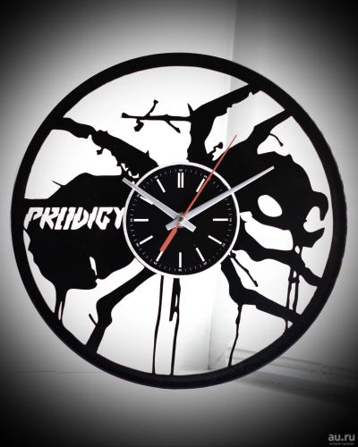 Лот: 11133841. Фото: 1. Prodigy / Продиджи. Часы из пластинки... Часы настенные, настольные