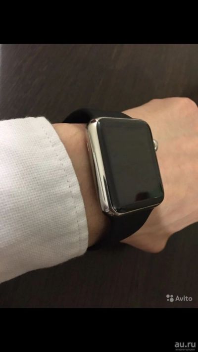 Лот: 15427561. Фото: 1. Apple Watch 42mm 316L stainless... Смарт-часы, фитнес-браслеты, аксессуары