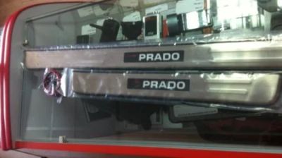 Лот: 5401215. Фото: 1. Накладки на пороги LED Prado 120... Детали тюнинга