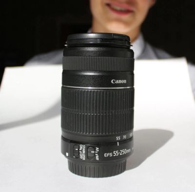 Лот: 4035639. Фото: 1. Объектив Canon EF-S 55-250mm f... Объективы