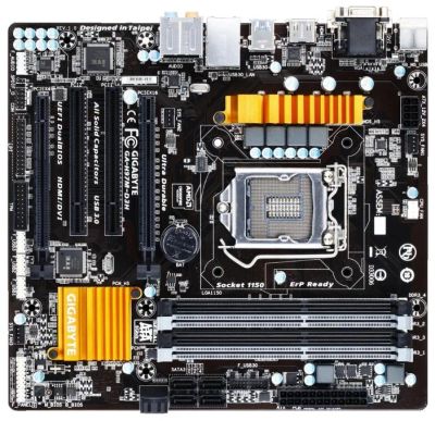 Лот: 4551491. Фото: 1. Мат.плата S1150 H97 Gigabyte GA-H97M-D3H... Материнские платы