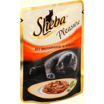 Лот: 15055685. Фото: 1. Корм (Шеба) Pleasure телятина... Корма