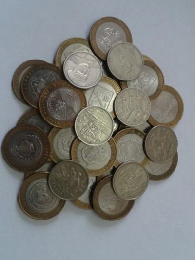 Лот: 6606340. Фото: 1. Мультилот 10 рублей Биметал 2... Россия после 1991 года