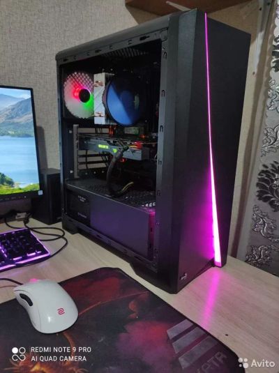 Лот: 19330962. Фото: 1. Игровой ПК Ryzen 5 3400G/16GB... Компьютеры в сборе