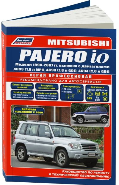 Лот: 8295144. Фото: 1. Книга Mitsubishi Pajero iO 1998-07. Инструмент для кузовного ремонта, окрасочное оборудование