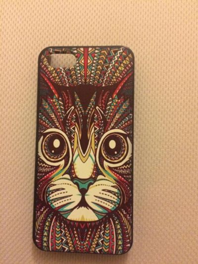 Лот: 8870067. Фото: 1. Чехол iPhone 5/5s Накладка кошка. Чехлы, бамперы