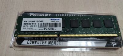 Лот: 19450242. Фото: 1. ОЗУ 8 Гб DDR3 Patriot 1600Мгц. Оперативная память
