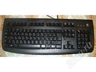 Лот: 141090. Фото: 1. Клавиатура Logitech USB чёрная... Клавиатуры и мыши