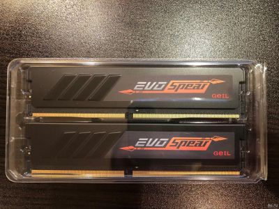 Лот: 13757996. Фото: 1. 16GB (2x8GB) DDR4 2400 GeiL EVO... Оперативная память