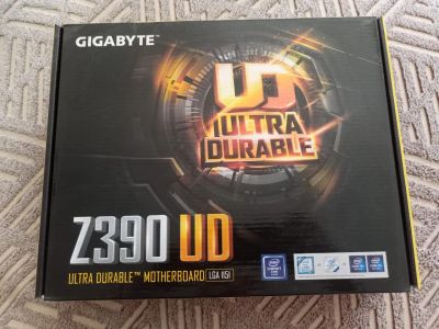 Лот: 25509774. Фото: 1. Материнская плата gigabyte z390ud. Материнские платы