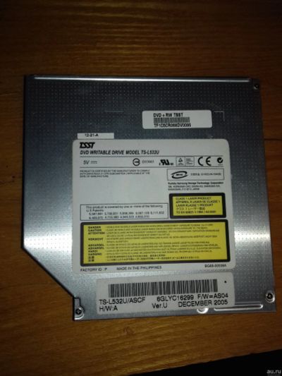 Лот: 15537215. Фото: 1. Привод DVD RW CD Samsung для ноутбук. Приводы CD, DVD, BR, FDD