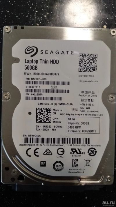 Лот: 13777768. Фото: 1. HDD 500Гб st500lt012 №2. Жёсткие диски (HDD)