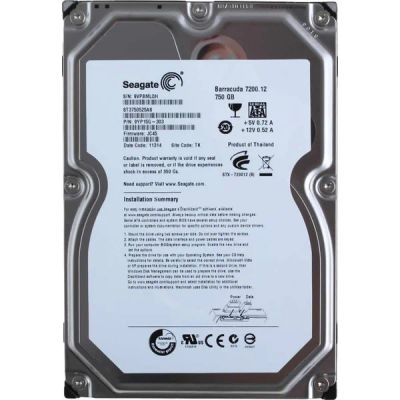 Лот: 6391737. Фото: 1. seagate barracuda 7200.12 750gb. Жёсткие диски (HDD)