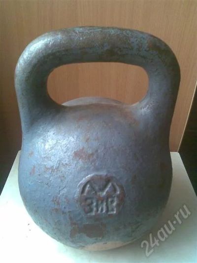 Лот: 449768. Фото: 1. гиря 16кг. Штанги, блины