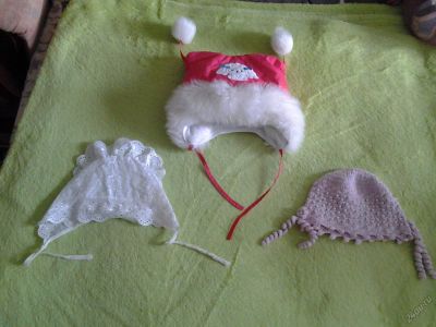 Лот: 5590810. Фото: 1. шапочки детске на девочку.одним... Головные уборы