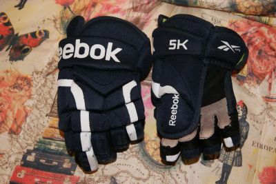 Лот: 9133927. Фото: 1. Хоккейные краги Reebok 5k. Перчатки