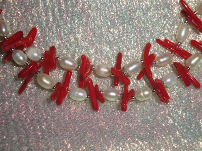 Лот: 1548524. Фото: 1. Колье,ручная сборка"Коралл+жемчуг... Колье