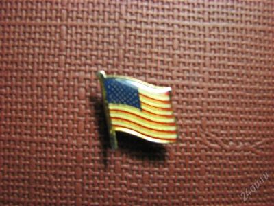 Лот: 1056397. Фото: 1. Значок Флаг США. Тяжелый. Другое (значки, медали, жетоны)