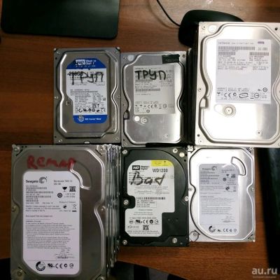 Лот: 13214984. Фото: 1. Пачка мертвых HDD. Жёсткие диски (HDD)