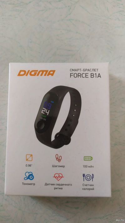 Лот: 14956600. Фото: 1. Смарт-браслет Digma Force B1ABK... Смарт-часы, фитнес-браслеты, аксессуары