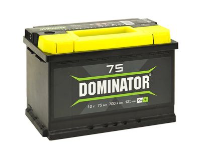 Лот: 12556492. Фото: 1. Аккумулятор Dominator 75 а/ч R... Аккумуляторы