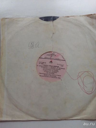 Лот: 8038406. Фото: 1. пластинка 15 Голоса птиц в природе. Аудиозаписи