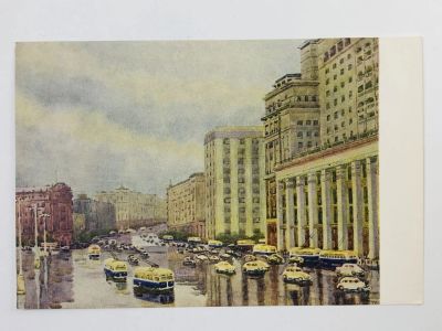 Лот: 23298230. Фото: 1. Ромодановская А. А. Манежная площадь... Открытки, конверты