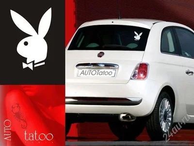 Лот: 641392. Фото: 1. АВТО-ТАТУ. Наклейка "Кролик-PLAYBOY... Детали тюнинга