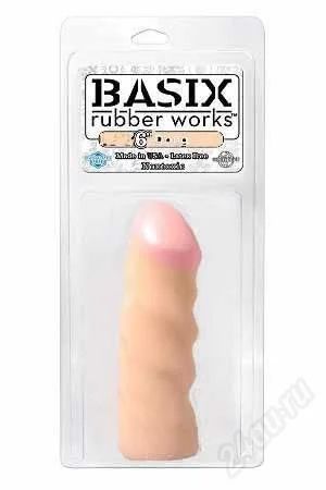 Лот: 2538372. Фото: 1. Фаллоимитатор телесный BASIX 6... Игрушки